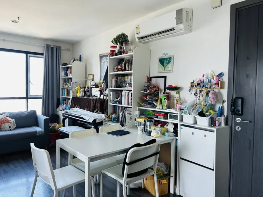 Condo for sale, rent, The Base Sukhumvit 77, high floor, beautiful view, fully furnished and electrical appliances.