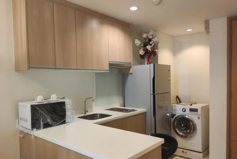 Villa Asoke for rent, 12th floor, spacious room, wide usable area. Everything is very complete, hurry and rent it.