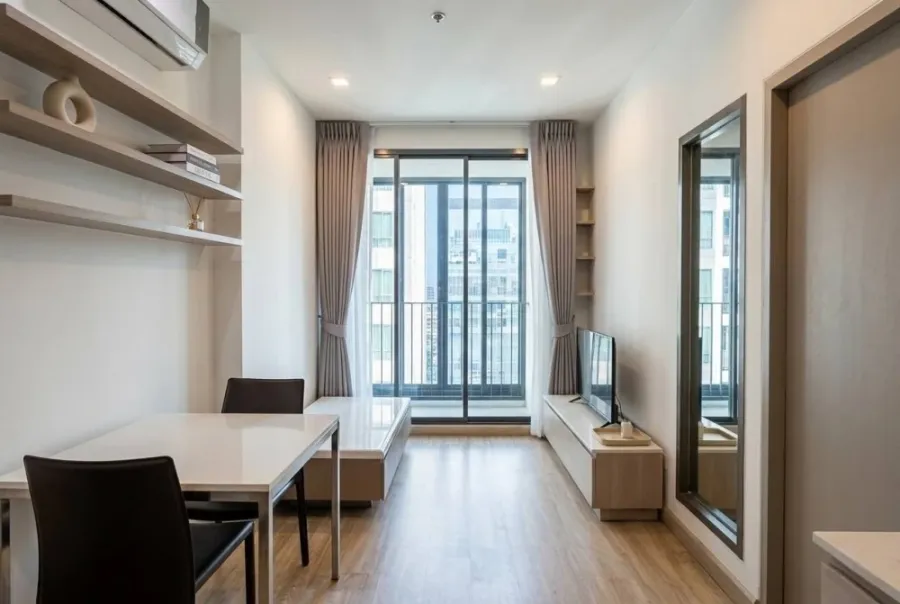 ให้เช่า Ideo Mobi Sukhumvit 1 ห้องนอน 1 ห้องน้ำ มาพร้อมเฟอร์นิเจอร์ครบครัน ดีแบบนี้ห้ามพลาด