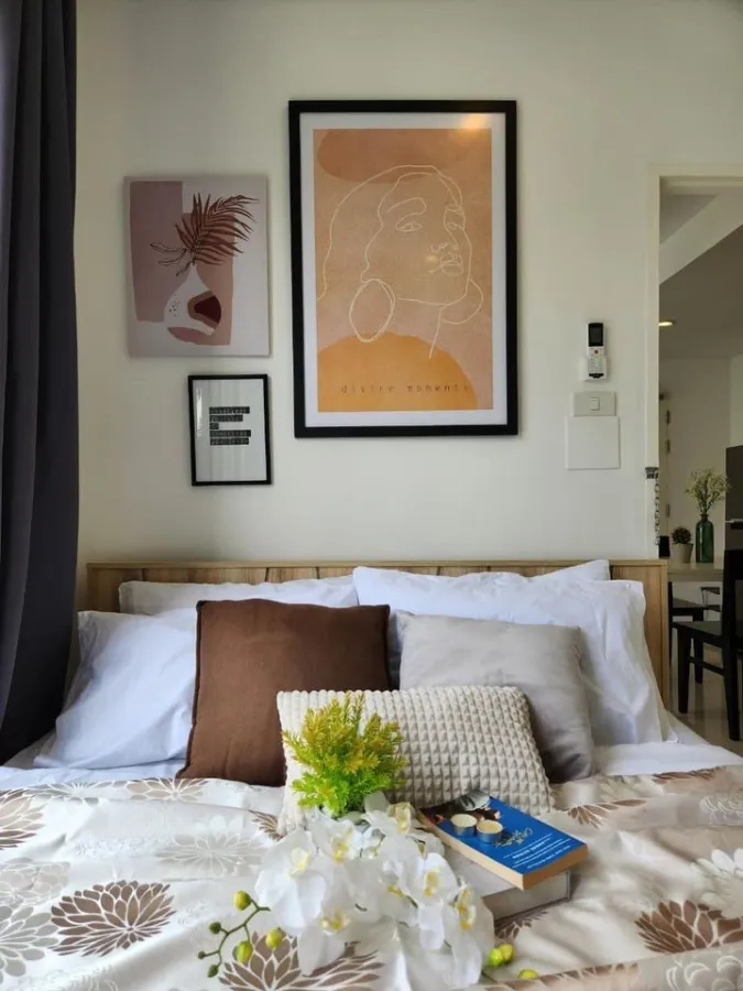 Condo for sale, Lumpini place watercliff Narathiwat 14, nice room, spacious size, fully furnished, 11th floor, good price, book now.