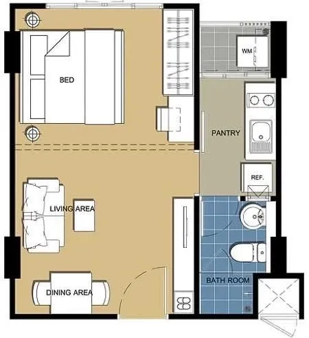 ขาย ให้เช่า D condo Ramkhamhaeng 64 ชั้น 6 ห้องแต่งครบ พร้อมอยู่ สนใจเป็นเจ้าของ รีบจองเลย