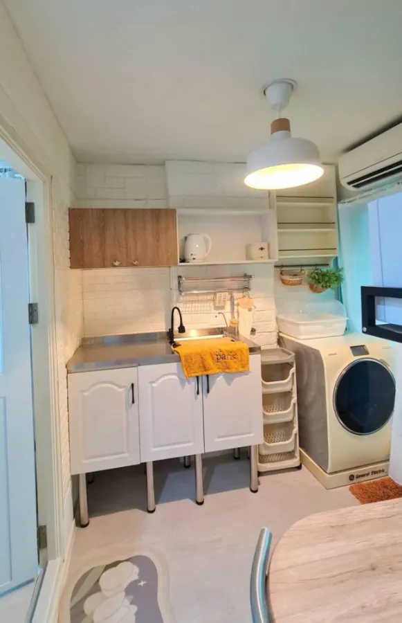 For rent, Lumpini Township, Rangsit, Klong 1, with shady garden views. Fully decorated, I can tell you that it's very beautiful, very nice to live in.