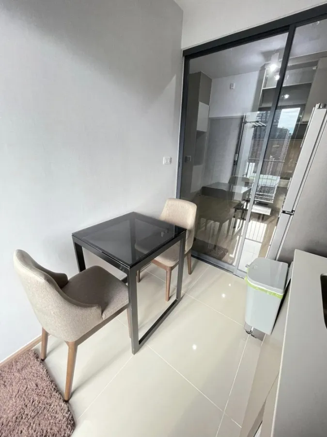 Condo for rent Ideo Rama9-Asoke, fully decorated room, fully built-in, high view, book now, don't miss it.