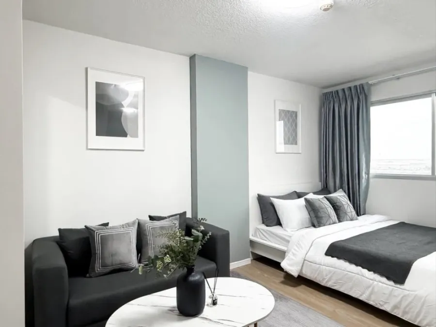 ขาย คอนโด Lumpini Condo Town ร่มเกล้า-สุวรรณภูมิ ห้องพร้อมอยู่ เฟอร์พร้อม จองเลย++