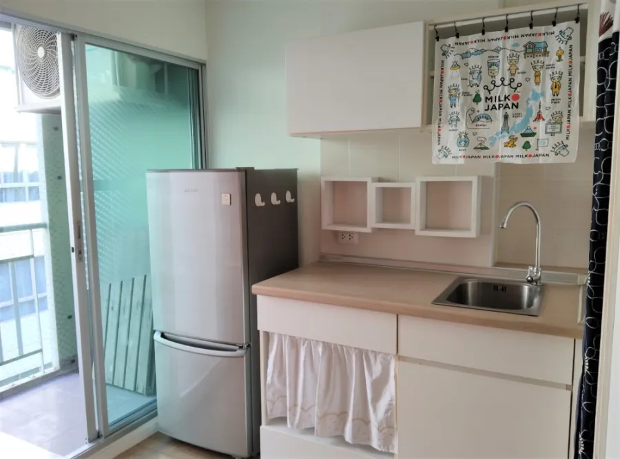 Condo for sale, Lumpini Ville Sukhumvit 109 - Bearing, beautiful decoration, ready to move in, good location, convenient transportation, don't wait!!