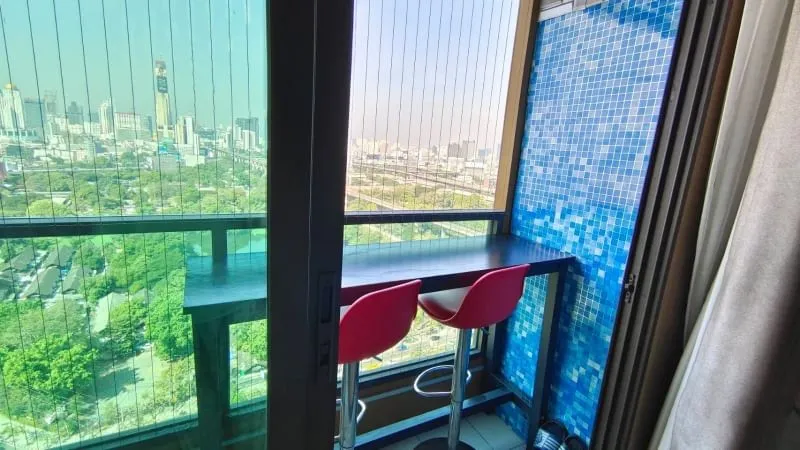 Condo for sale rent, Lumpini Suite Phetchaburi-Makkasan, high floor, beautiful view, Baiyoke Tower view, Central World, don't miss it.