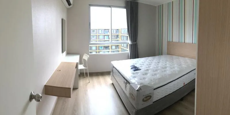 ห้องขนาดใหญ่ กว้างขวาง สะดวกสบาย ตกแต่งน่าอยู่ ขนาด 40 ตร.ม. Condo U Campus-Ranrsit