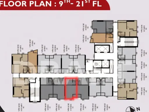 ขายดาวน์ Origin Place Phetkasem ชั้น 19 ตำแหน่ง 11 โครงการดี น่าอยู่ จองเลย