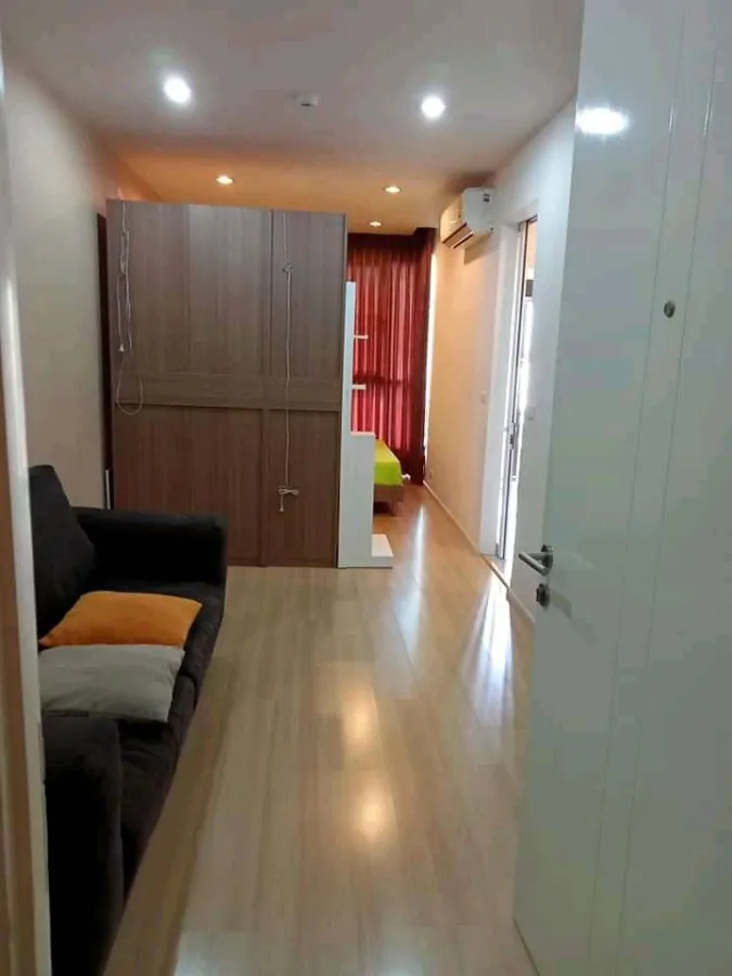 ให้เช่า Happy Condo Ladprao101 เฟอร์+เครื่องใช้ไฟฟ้าพร้อม วิวเมืองระเบียงทิศเหนือ จองเลย