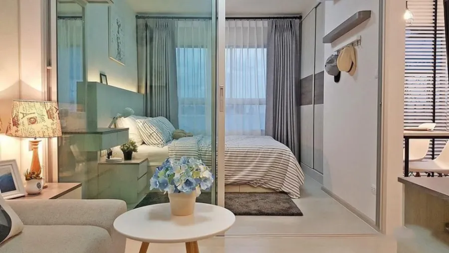 Sell / rent Condo Aspire Ladprao 113, fully furnished, complete electrical appliances, convenient to travel, hurry and book now.