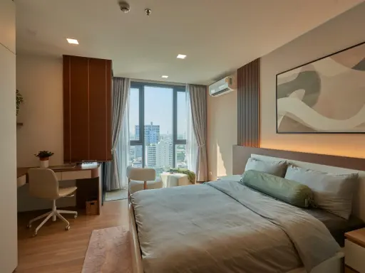 XT Phayathai for rent. Minimalist and warm style, ready to move in with a modern feel. Don't miss out! images