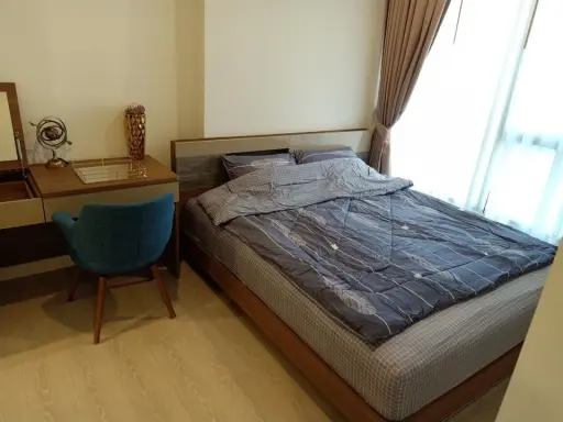 For rent, Niche Pride Thonglor-Phetchaburi, 9th floor, open view, very good atmosphere. The room is ready to move in. Hurry and reserve now.