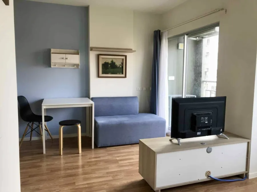 For rent: Lumpini Ville Ratburana - Riverview, 2 comfortable rooms, fully furnished, unblocked river view. Book now!