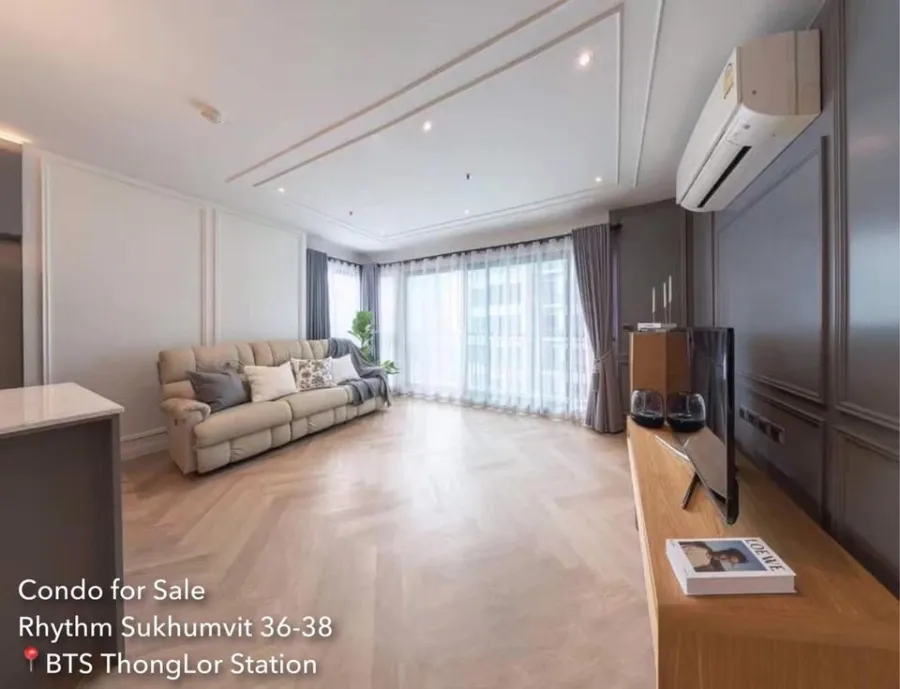 Sell Rhythm Sukhumvit 36-38, corner room, spacious, pool view no tall buildings Live comfortably as a family