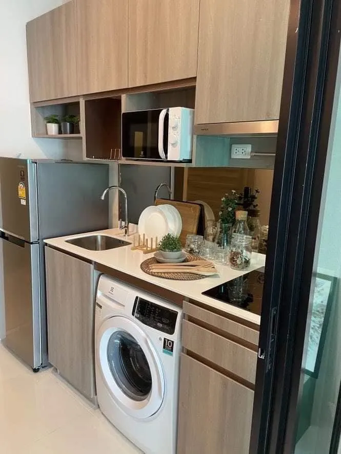 ให้เช่า คอนโด Knightsbridge collage ramkamheang ชั้น18 วิวเมือง เฟอร์ครบพร้อมอยู่ จบที่ห้องนี้เลย