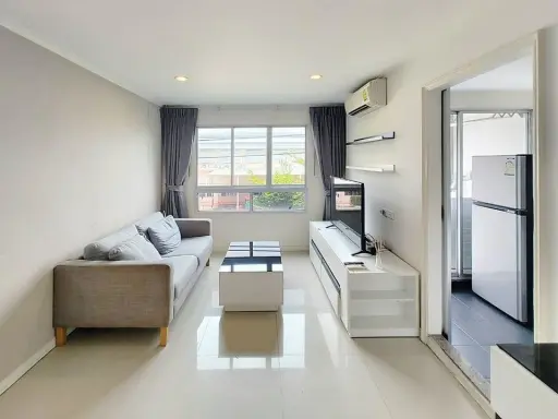 For rent, Lumpini Ville, Cultural Center, open view, nice room, comfortable tone comfortable price You can reserve first. You can stay first.