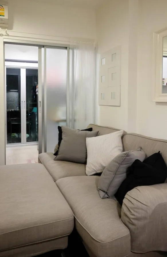For rent, U Delight @ Bangson Station, 17th floor, beautiful room with furniture and electrical appliances.