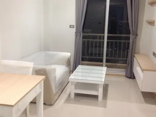 Condo for sale, for rent, Rich Park @ Bang Son, 1 bedroom, 1 bathroom, color scheme, easy to decorate, can rent or buy.
