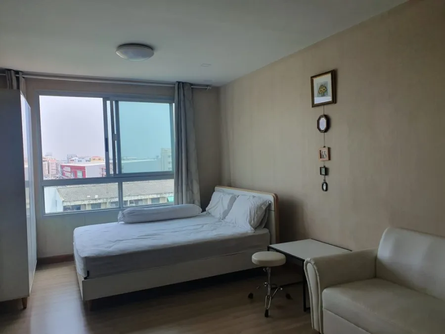 For Rent Plum Condo พหลโยธิน 89 ชั้น 7 ห้อง STUDIO ตกแต่งด้วยเฟอร์สีขาว สบายตา ห้ามพลาด