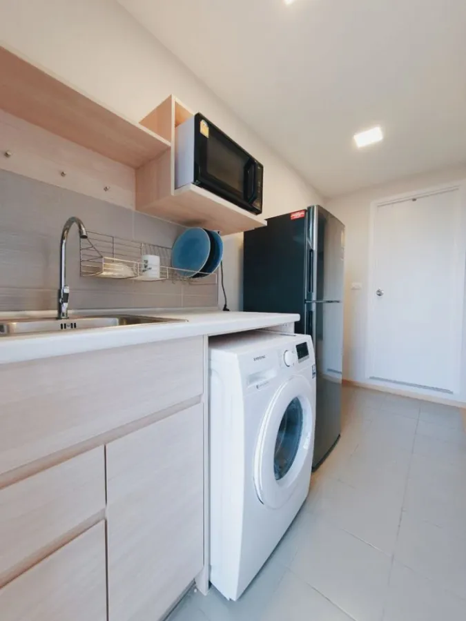 Plum Condo for rent, Rangsit Alive 1, 5th floor, good height, good sunset view. Miss it and you will regret it.