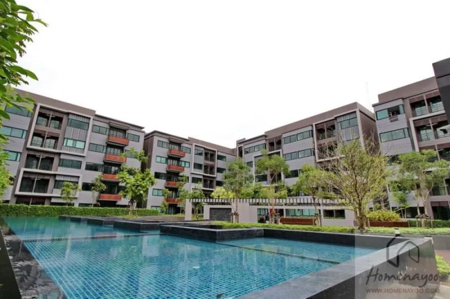 Sale with tenants, Condo Via 7 Bangna by Apasiri, room size 29 sq m., Building E, 2nd floor (garden view), move now!!