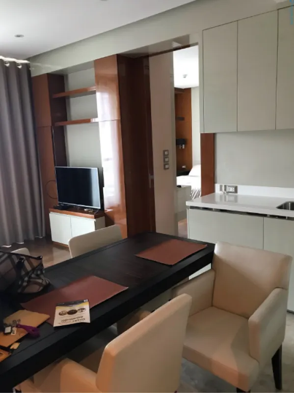 Condo for rent, The Address Sukhumvit 28, large room, high floor, beautiful view, fully furnished. Missed it and wait a long time again.