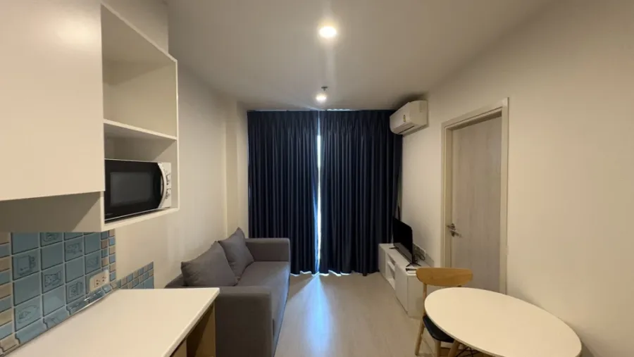 For rent, NUE Noble Chaengwattana, 1 bedroom, 1 bathroom, size 29 sqm, 23rd floor, nice decoration, ready appliances.