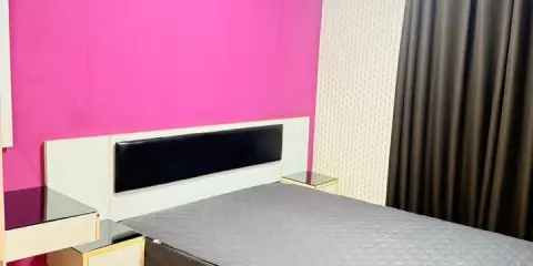 ให้เช่า ไอคอนโด สุขาภิบาล 2 ห้องสีชมพูสดใสน่าอยู่มากๆ ตกแต่งครบครัน เข้าอยู่ได้เลยจ้า