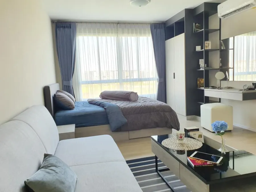 For Rent ดีคอนโด แคมปัสโดม รังสิต เฟส 3 ห้องสวยมากกก ตกแต่งพร้อมเฟอร์นิเจอร์ครบ ไม่จองเสียใจแทน