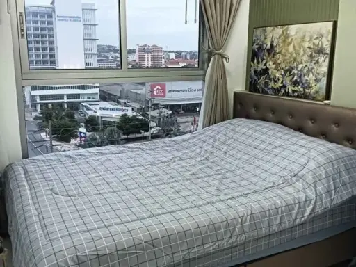 ให้เช่า The Trust Condo South Pattaya ห้องน่าอยู่ เฟอร์นิเจอร์ครบครัน วิวเมืองสวย ไม่บล็อค จองเลย