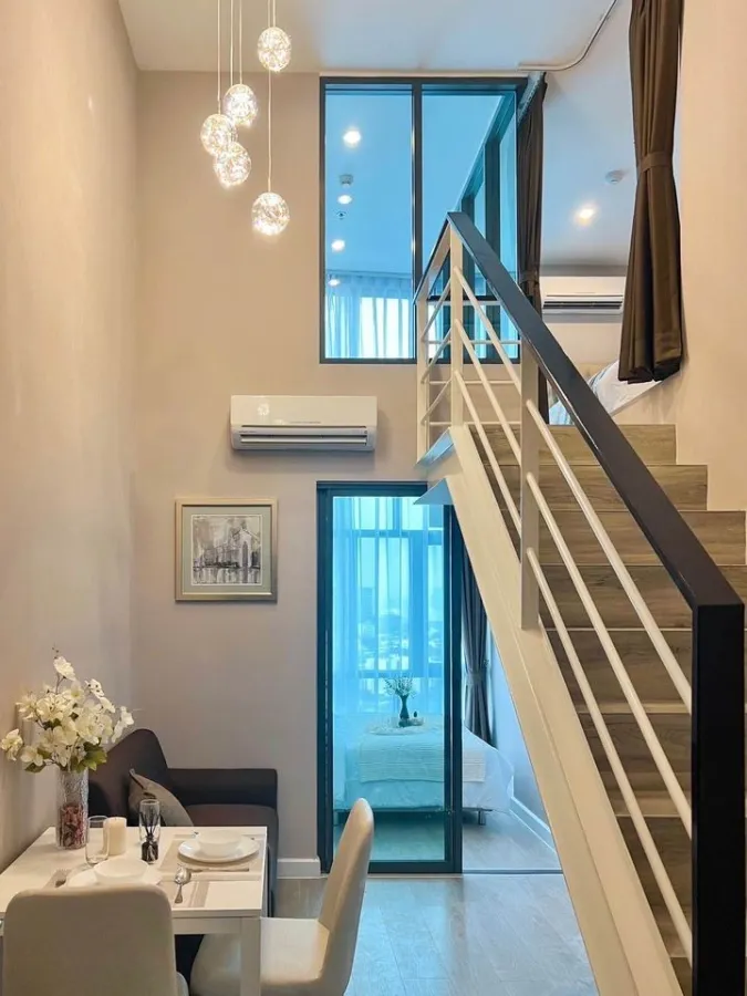 For rent, Metro Sky Prachachuen, city view, beautifully decorated room, very livable. Don't just look and book now.
