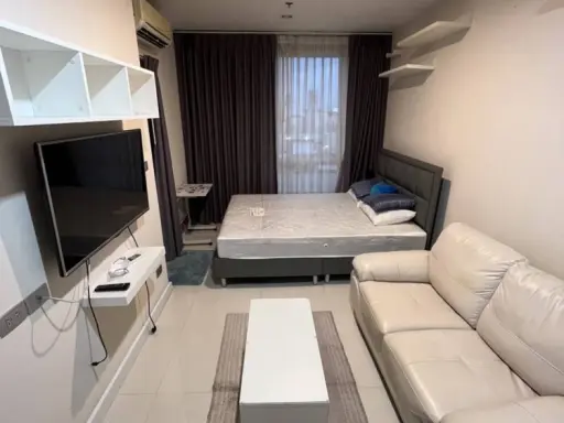 Condo for rent, The Sky Sukhumvit, partitioned room, fully furnished, complete electrical appliances, book now