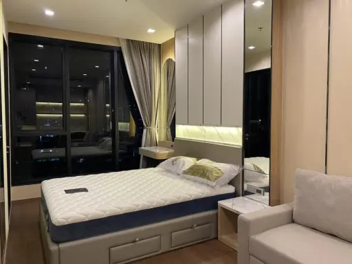 ปล่อยเช่า ideo q victory studio ห้องตกแต่งหรูหรา บิวท์อินแบบปังๆ เครื่อใชไฟฟ้าพร้อม จองเลยจ้า images