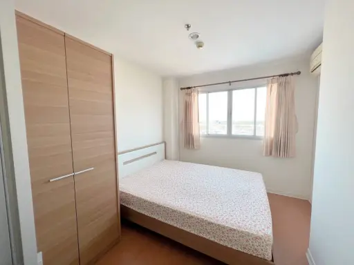 For rent, Lumpini Condo Town Ramintra-Nawamin, 1 bedroom, 1 bathroom, Building B, 9th floor, clear view, book now.