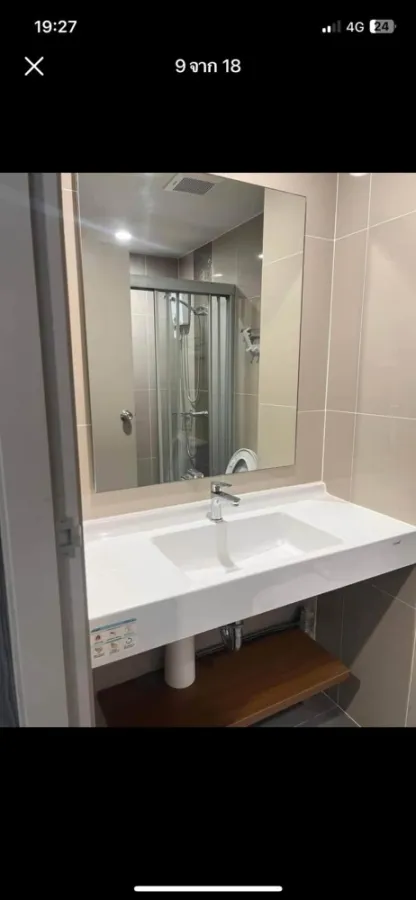 For sale, for rent, Ideo Ratchada-Sutthisan, unblocked view, complete amenities. You can just come in and stay.