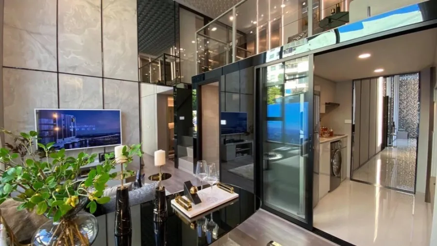 ขายดาวน์ โครงการ Knightsbridge Space พระราม 4 ห้อง Duo Space เพดานสูง 4.2 ม. รีบมาจองเลย
