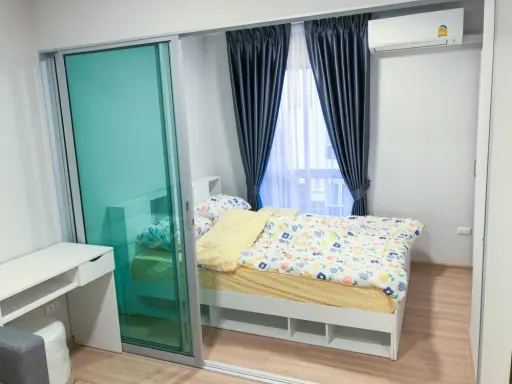 For rent Plum Condo Mix Chaengwattana, very beautiful room, plus a corner room Anyone who misses this room will be very sorry.