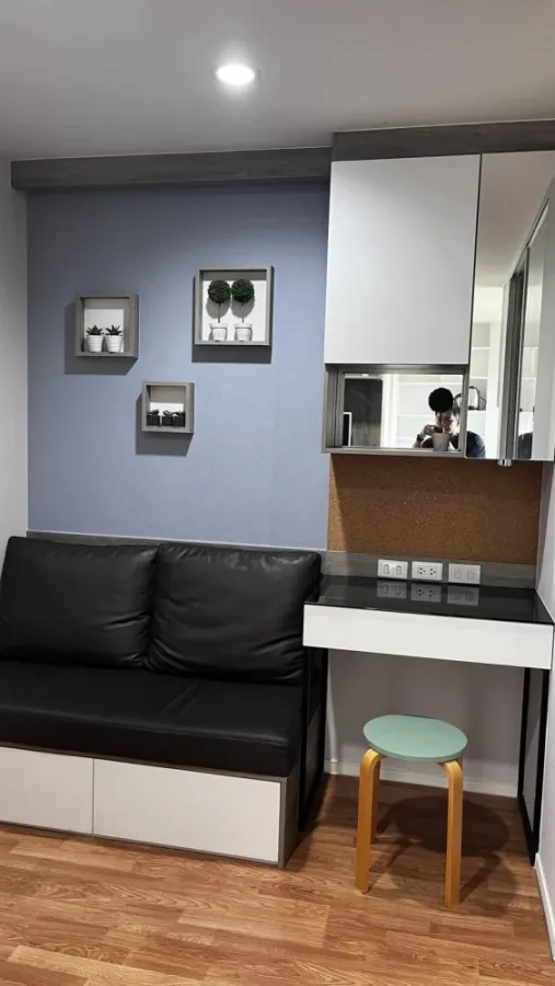 For rent: Lumpini Ville Nakhon In Riverview, 16th floor, Chao Phraya River view, fully furnished, ready to move in. Book now!