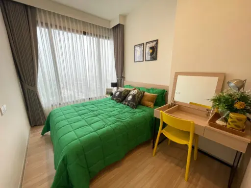 Condo for rent, M Chatuchak, 27th floor, beautiful room, fully furnished and electrical appliances. Book now.