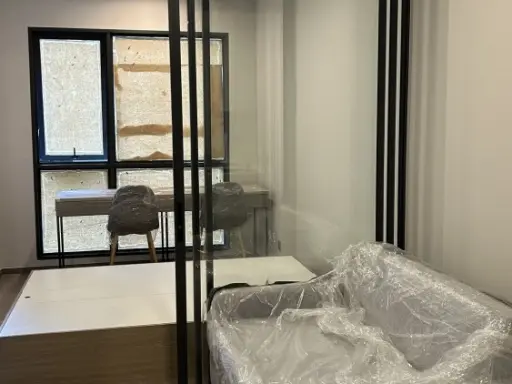 For rent Salaya One Residence, 4th floor, separate room, fully furnished, ready to move in, reserve now, urgently.
