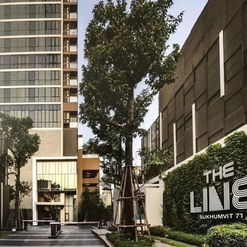ให้เช่า the line sukhumvit 71 เดินทางสะดวกใกล้ bts ชั้น 8 มีเครื่องซักผ้า ให้ไว ช้าอด