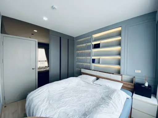 For rent IDEO NEW RAMA9 ห้องน่าอยู่ บิ้วอินท์อย่างดี ราคาอย่างโดน มาจับมาจองได้แล้ว อย่าพลาดเด็ดขาด
