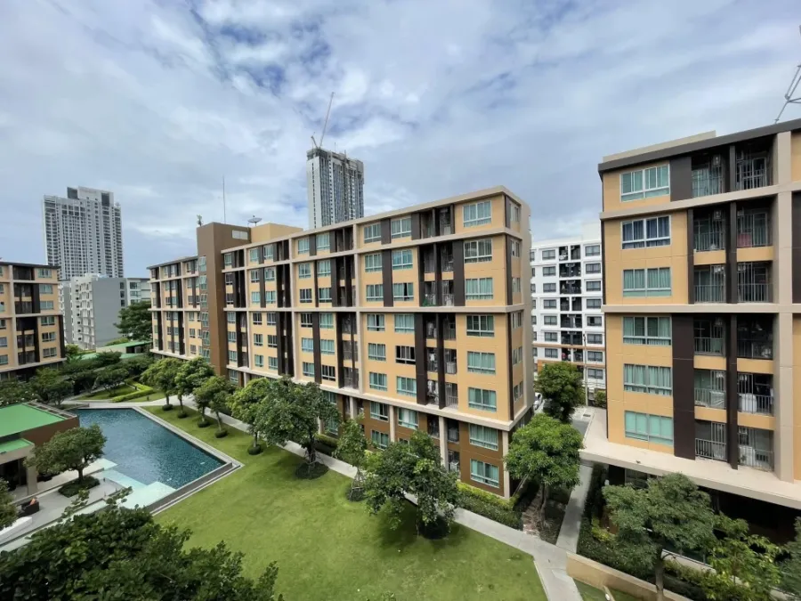 ให้เช่า DCondo Campus Resort Rangsit เฟส1 หน้าสุดใกล้ถนน เฟอร์นิเจอร์ครบ ที่นอนสปริงคู่ลดอาการปวดหลัง ห้ามพลาด