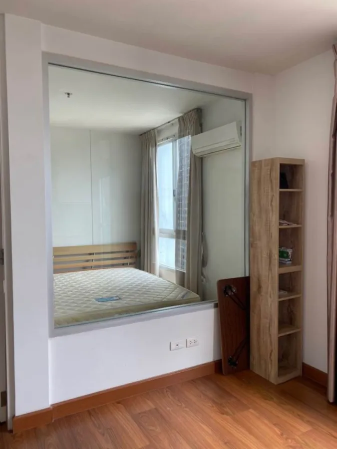 For rent, The Parkland Ratchada-Thapra, nice room, 23rd floor, north, good wind, sky train view, no building to block, book now.