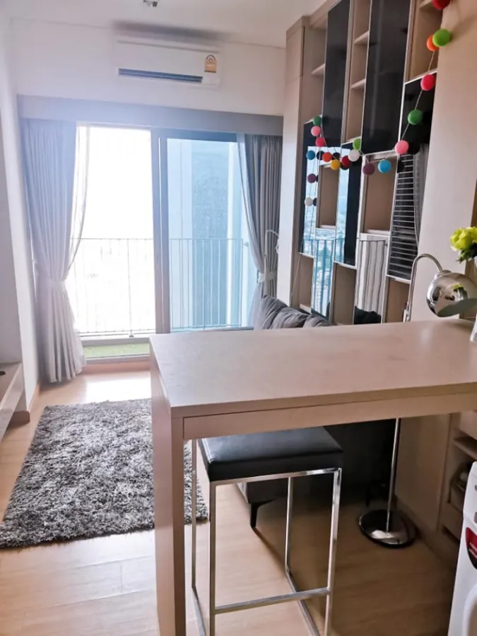 Condo for rent, Whizdom Connect Sukhumvit, 36th floor, beautiful view, near BTS, easy to travel, fully furnished, don't miss it!!
