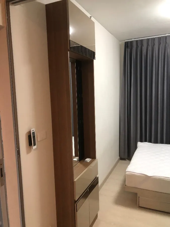 For rent: Niche ID Pakkret Station, 11th floor, fully furnished room, ready to move in, just bring your bag, urgent.