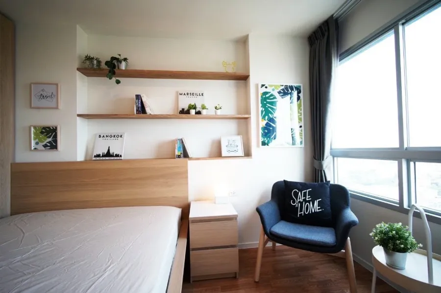For rent: Lumpini Ville Pattanakarn-Srinakarin, 31st floor, fully furnished, very livable. Book now!