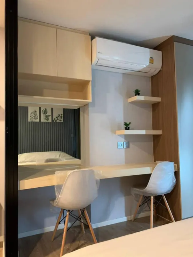 For Rent Kave town space แต่งครบ ผนังติดวอลเปเปอร์ สวยมาก เฟอร์บิวท์อินแน่นๆ ไม่จองพลาดมาก