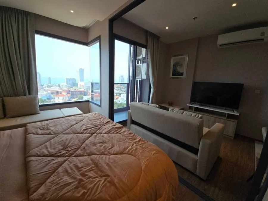 For sale, for rent, Condo One Pattaya (North Pattaya), studio room, beautiful, nice to live in, great view, if you don't book, you'll really miss out.