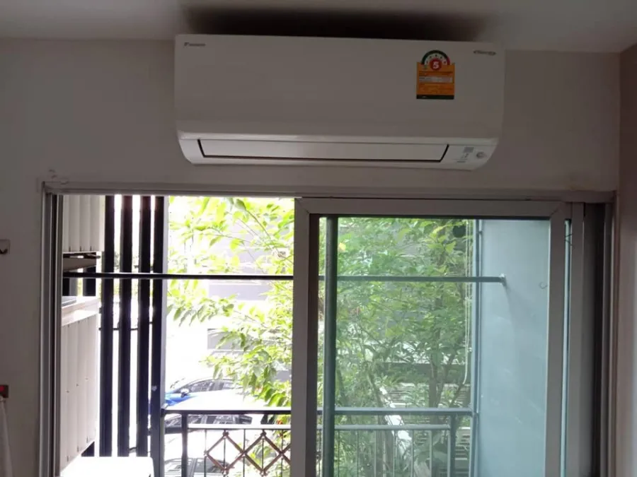 For sale, for rent, Plum Condo Chaengwattana Station, Phase 3, 2nd floor, garden view side, spacious room, comfortable, reserve quickly.